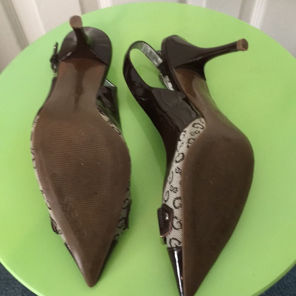 Guess sling back buckle heels. - Picture 4 of 5